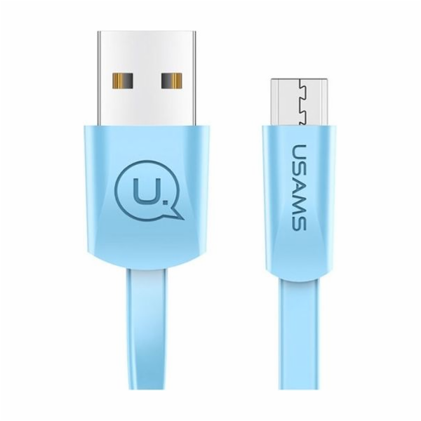 Usams USB-A - microUSB kabel 1,2 m Modrý (SJ201MIC04)