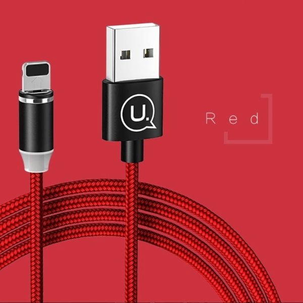 Usams USB-A – Lightning kabel 1 m červený (63738-uniw)