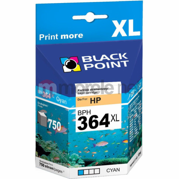 Inkoust Black Point BPH364XLC / CB323EE č. 364XL (azurová)