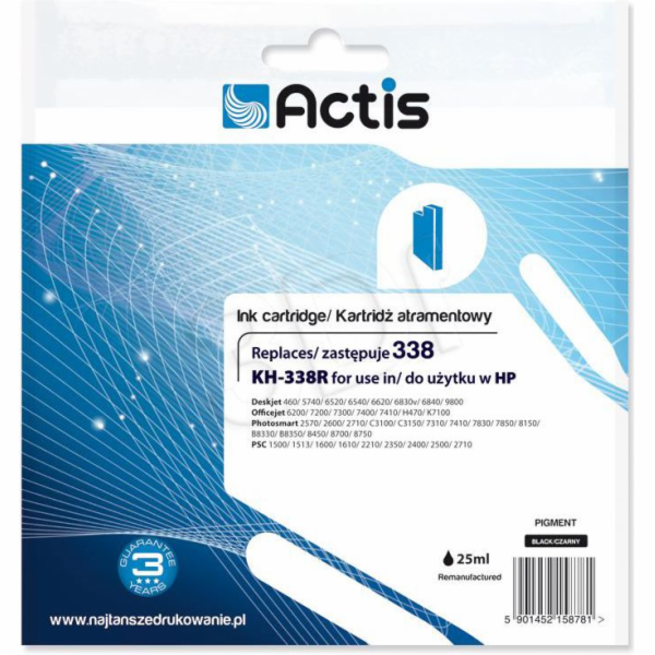 Inkoust Actis KH-338R (č. 338 C8765EE) Černá