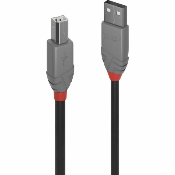 Lindy USB-A - USB-B USB kabel 3 m černý (36674)