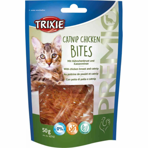 Trixie Pochoutka PREMIO Catnip Chicken Bites, 50 g (TX-42...