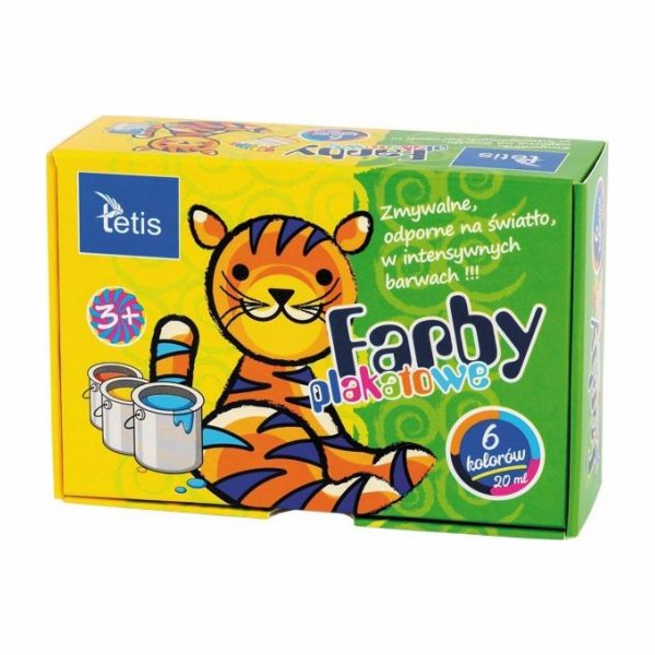 Tetis Posterové barvy 6col 20ml