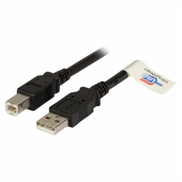 USB EFB kabel USB-A – USB-B 5 m černý (K5256SW.5)