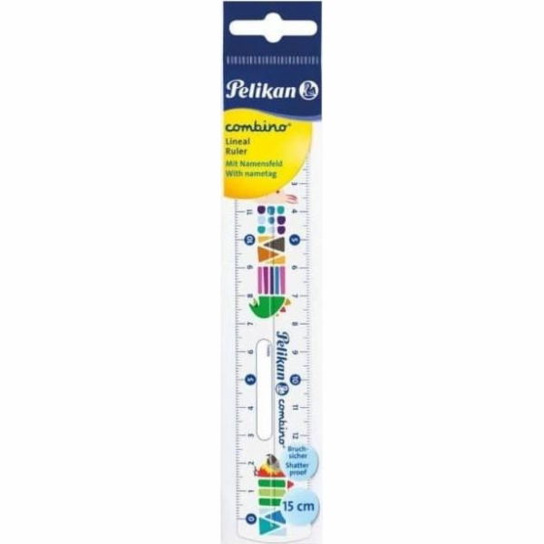 Pravítko Pelikan Combino 15 cm