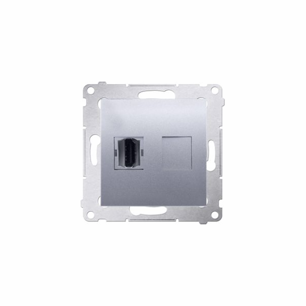 Kontakt-Simon HDMI zásuvka Simon 54 stříbrná matná (DGHDM...