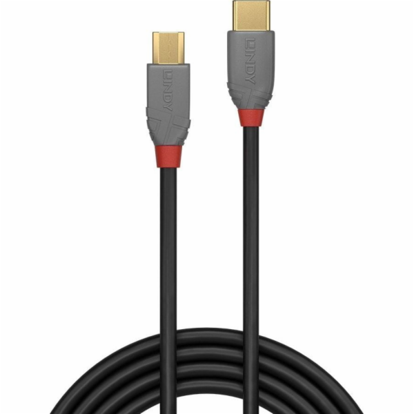 Lindy USB-C - microUSB USB kabel 2 m černý (36892)