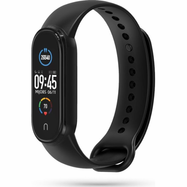 Silikonový pásek Tech-Protect Mi Smart Band 5, černý