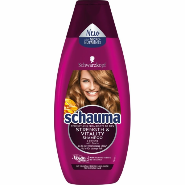 Šampon Schauma Strength & Vitality 400 ml