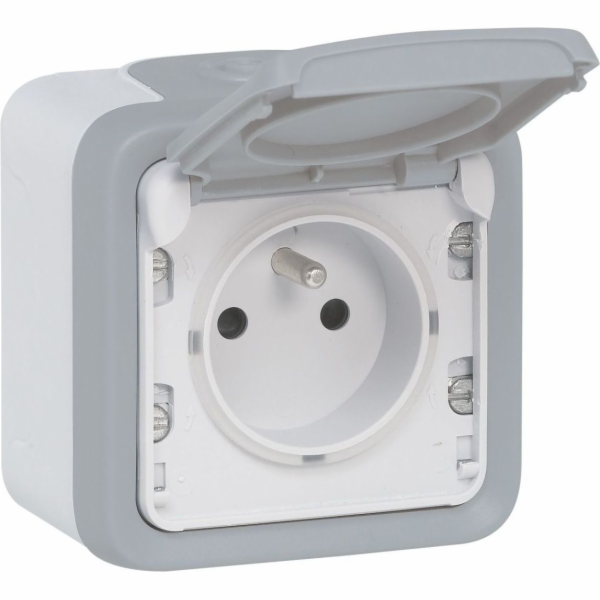 Legrand PLEXO55 Jednozásuvka w/u 16A šedá (069731)