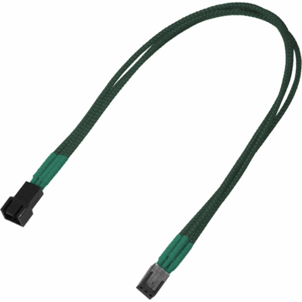 Nanoxia 3-pin - 3-pin, 0,3 m, tmavě zelená (900500017)