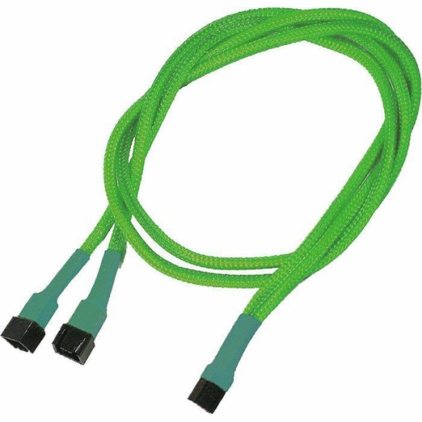 Nanoxia 3-pin - 3-pin x2, 0,3 m, zelená (NX3PY60NG)