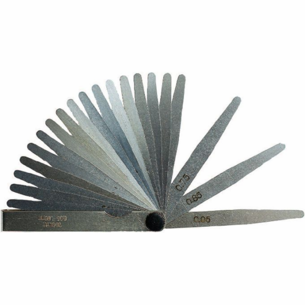 Gimex spárová měrka 100mm 0,05 - 1mm inox 20 ks. (318 028)