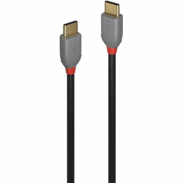 Lindy USB-C – USB-C USB kabel 1 m šedý (36871)