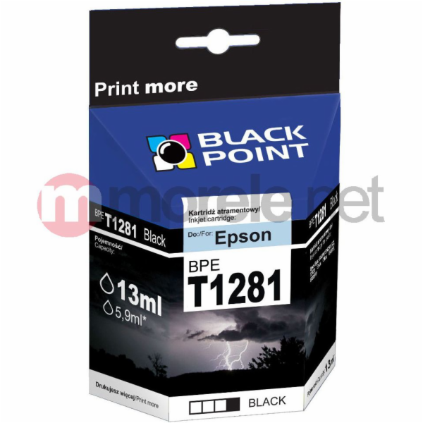Inkoust Black Point BPET1281 / C13T12814010 (černý)