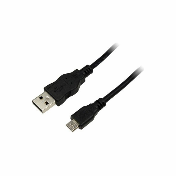 LogiLink USB-A - microUSB USB kabel 5 m černý (CU0060)