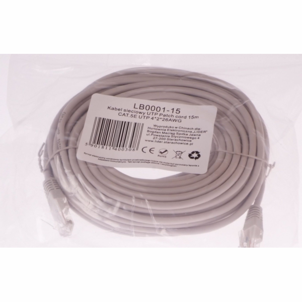 Libox UTP 15m CAT.5E UTP 4x2x26 AWG