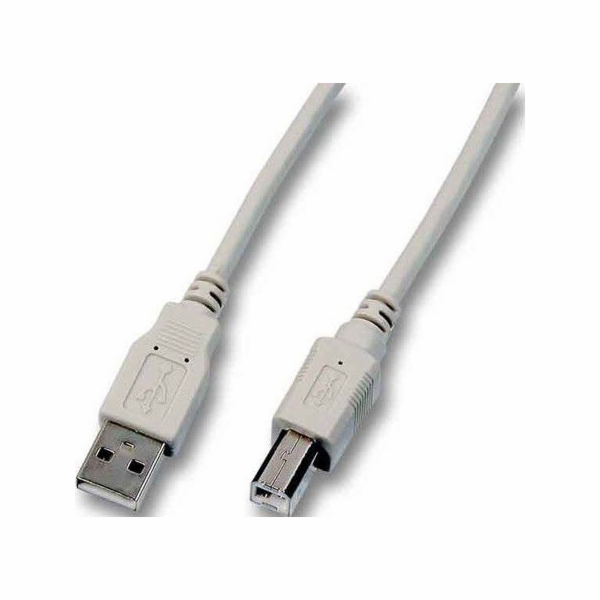 EFB USB kabel USB-A - USB-B 1,8 m šedý (K5255.1,8)