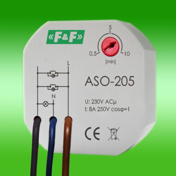 F&F Schodišťová automatika pro krabici pod omítku (ASO 205)