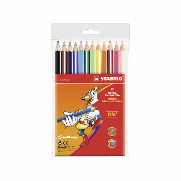 Pastelky Corex Stabilo Trio 12 barev (203/12-02)