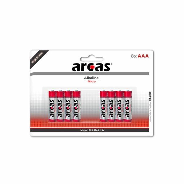 Baterie Arcas AAA / R03 8 ks.