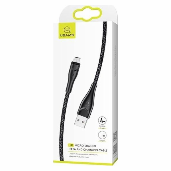 Usams USB-A – Lightning kabel 3 m černý (63790-uniw)