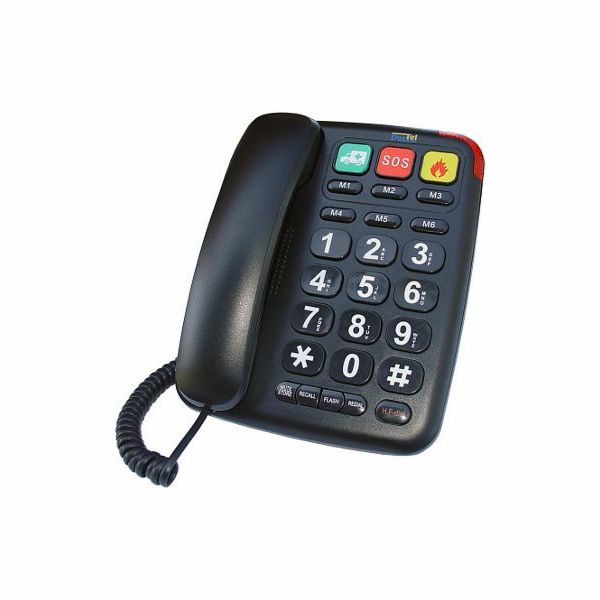Dartel LJ-300 pevný telefon černý