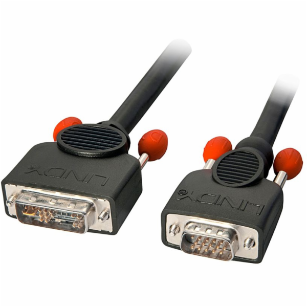 Lindy DVI-A - D-Sub (VGA) kabel 2m černý (41196)