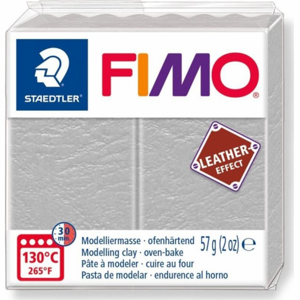Staedtler Masa Fimo Kůže s efektem 57g světle šedá