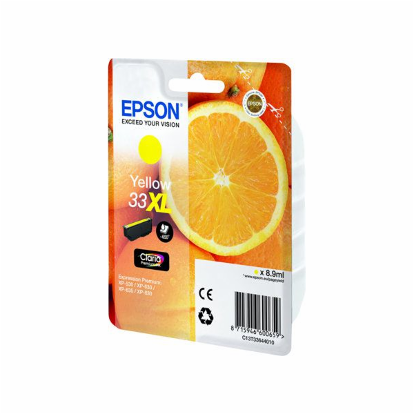 Epson Ink Singlepack 33XL Claria Premium (C13T33644012)