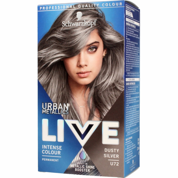 Schwarzkopf Live Urban Metallics č. U72 zaprášená stříbrná