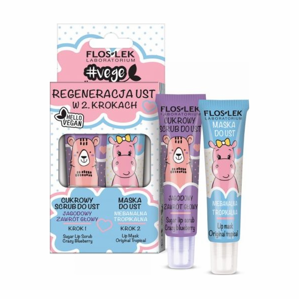 FLOSLEK FLOS*LIP CARE VEGE Duo (scrub berry + Trop maska)