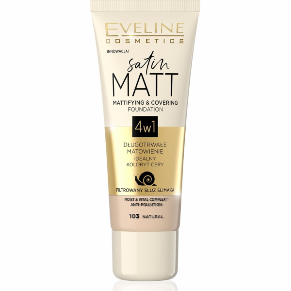 Eveline Satin Matt 4v1 103 Natural 30ml