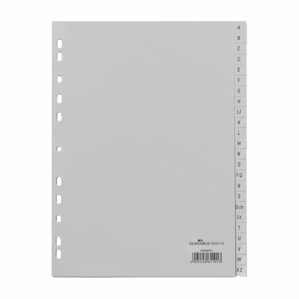 Odolný DURABLE Zahlenregister A4 gepr Taben 1-52 PP volld...