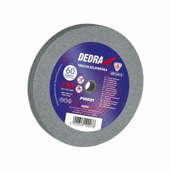 Dedra brusný kotouč 150x20x12,7mm, zrnitost 60 (F10021)