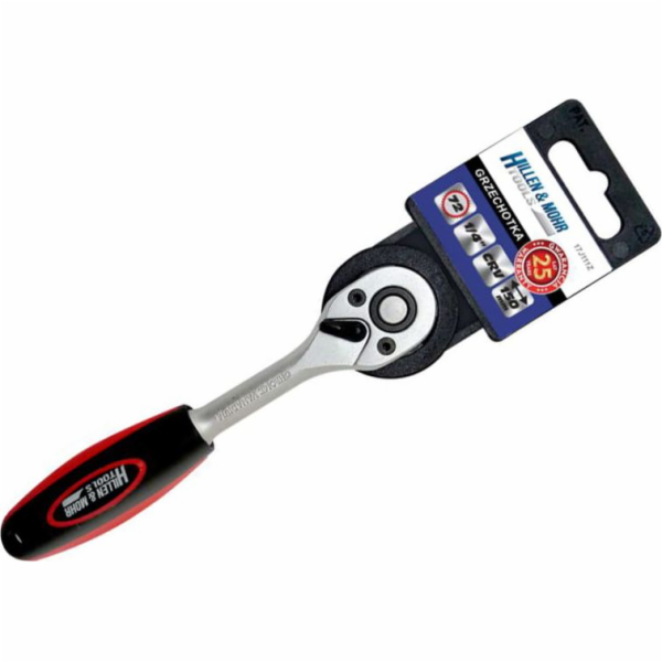 Ratchet Dedra 1/4, 72T, CRV 6140, rovná, rukojeť ze dvou ...
