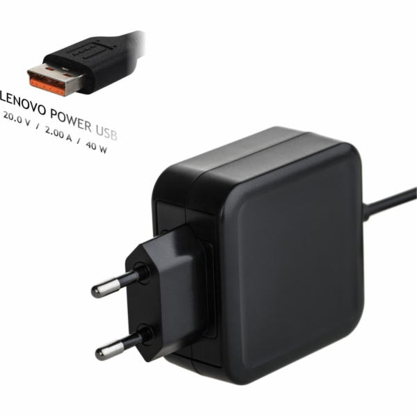 Akyga 40 W, Slim Tip, 2 A, 20 V (AK-ND-59) Napájení noteb...
