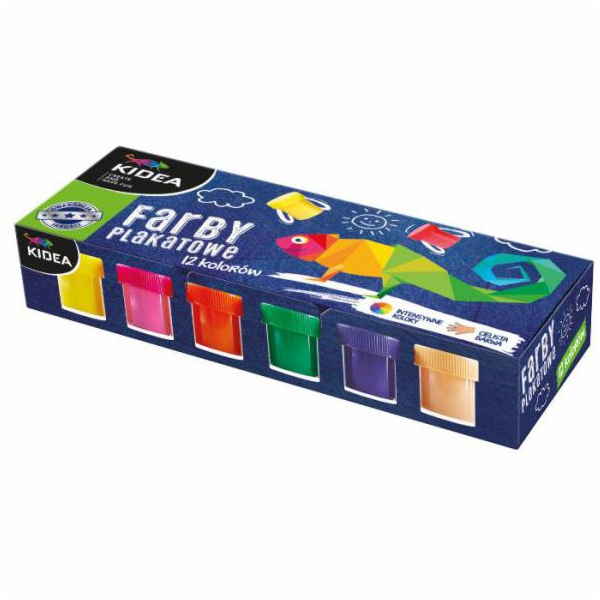 Plakátové barvy Derform KIDEA - (DERF.FP12KKA)