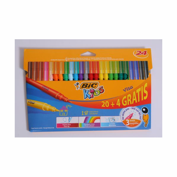 Bic Markers 24 barev Kid Visa Pud (897098)