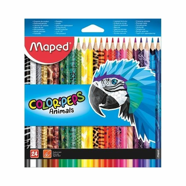 Pastelky Maped Colorpeps Animal 24 barev MAPED