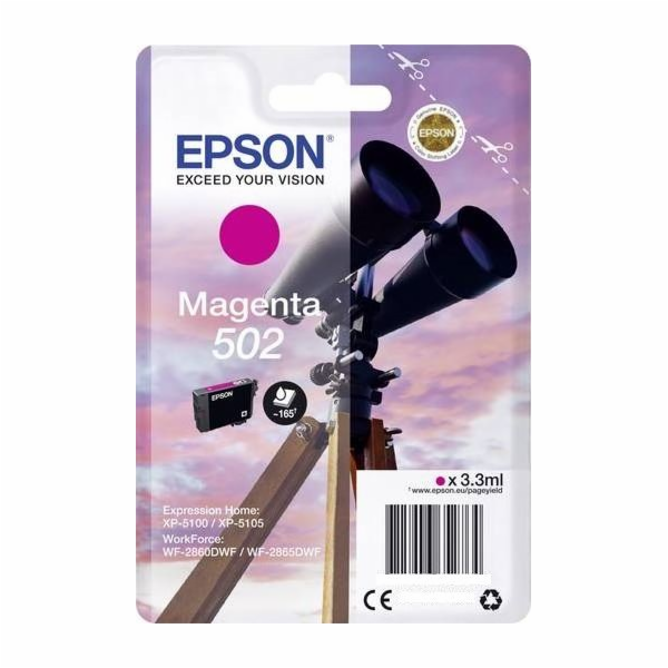 Epson Ink 502 Magenta 3,3 ml (C13T02V34020)