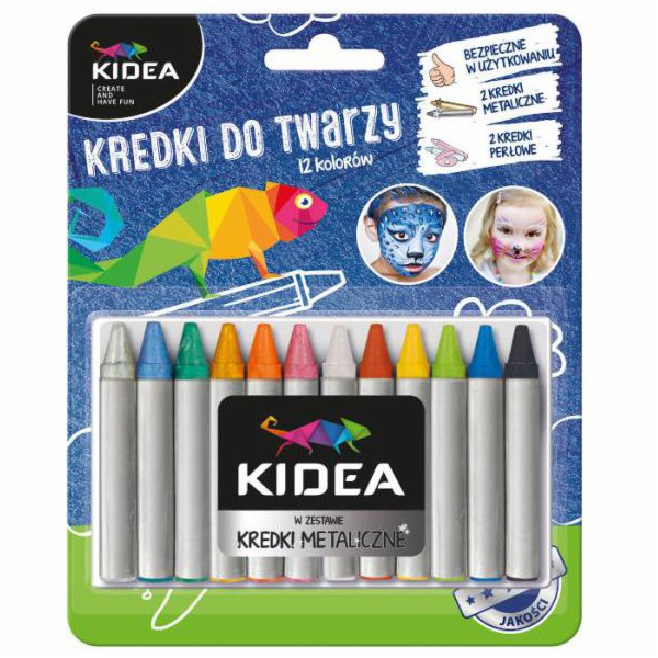 Derform Face tužky 12col. (DERF.KDT12KA)