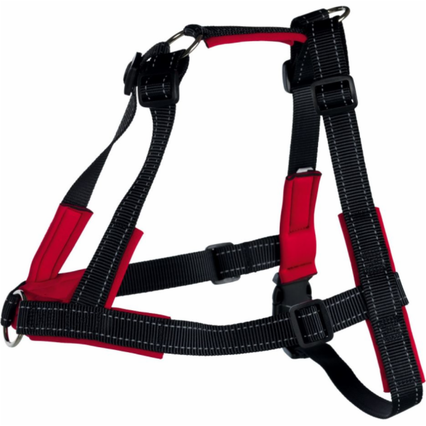 Měkký postroj pro psy Trixie Lead Walk, černo-červený, ve...