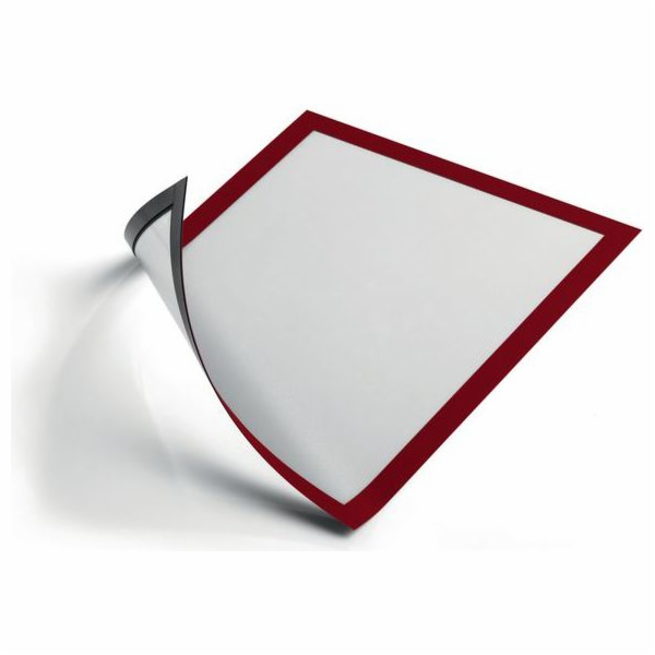 Odolný magnetický rám DURAFRAME A4, červený, 5 kusů (DUR468)
