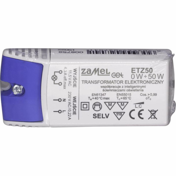 Zamel Elektronický transformátor 230/11,5V 0-50W ETZ50 (L...