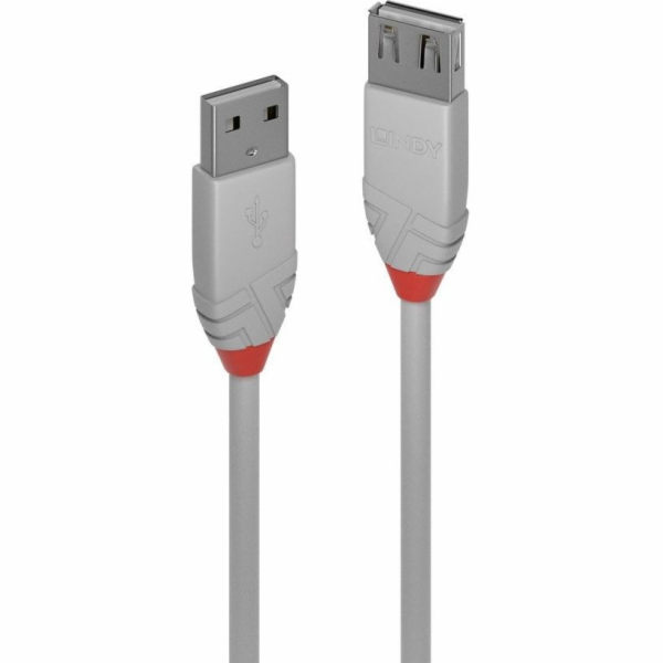 Lindy USB-A - USB-A kabel USB 3 m šedý (36714)