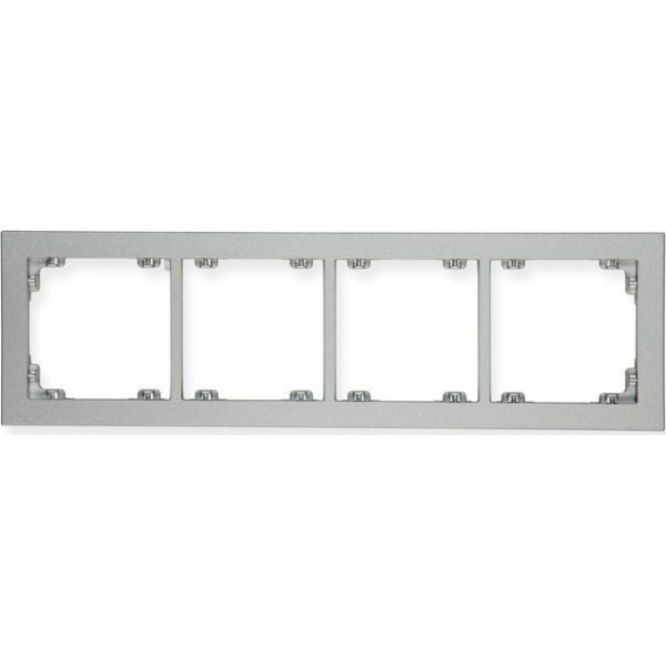 Rám DECO Karlik Quadruple, stříbrná metalíza 7DR-4