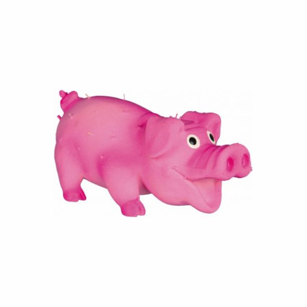 Trixie HRAČKA LATEXOVÉ PRASATKO S KOLY, 10 cm