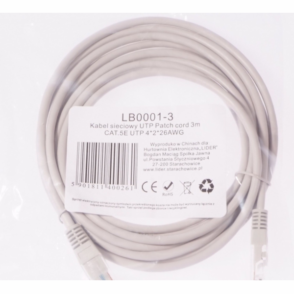 Libox UTP 1,5m CAT.5E UTP 4x2x26 AWG