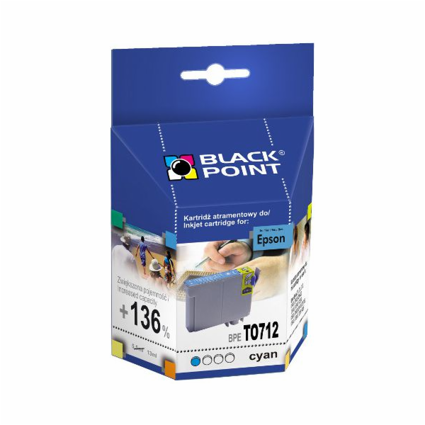 Inkoust Black Point BPET0712 / T0712 (azurový)